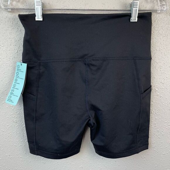 NWT Ideology Black Legging Shorts Size S - Picture 3 of 5